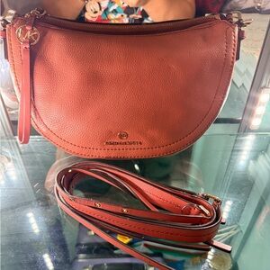 Michael Kors Coral Leather Crossbody Bag